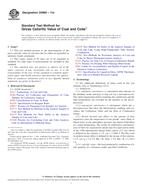 ASTM D5865-11a