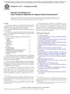 ASTM C474-15(2020)