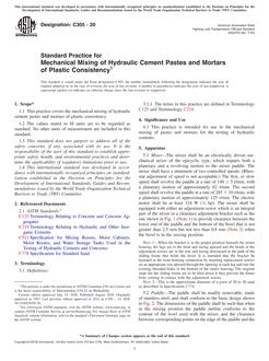 ASTM C305-20