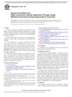 ASTM C156-20